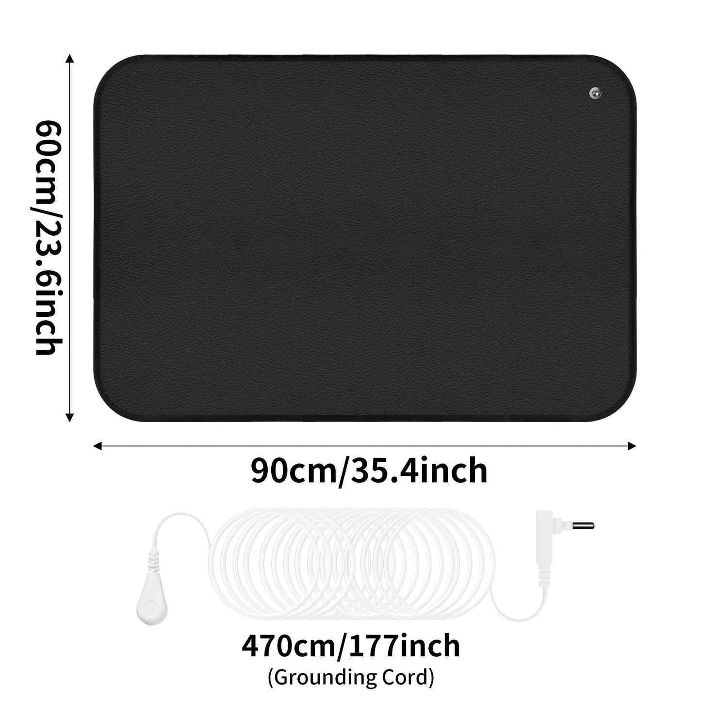Grounding Mat for Sleep Energy Pain Relief Inflammation Balance Wellness Earth Connected Therapy for Grounding Conductive Rug