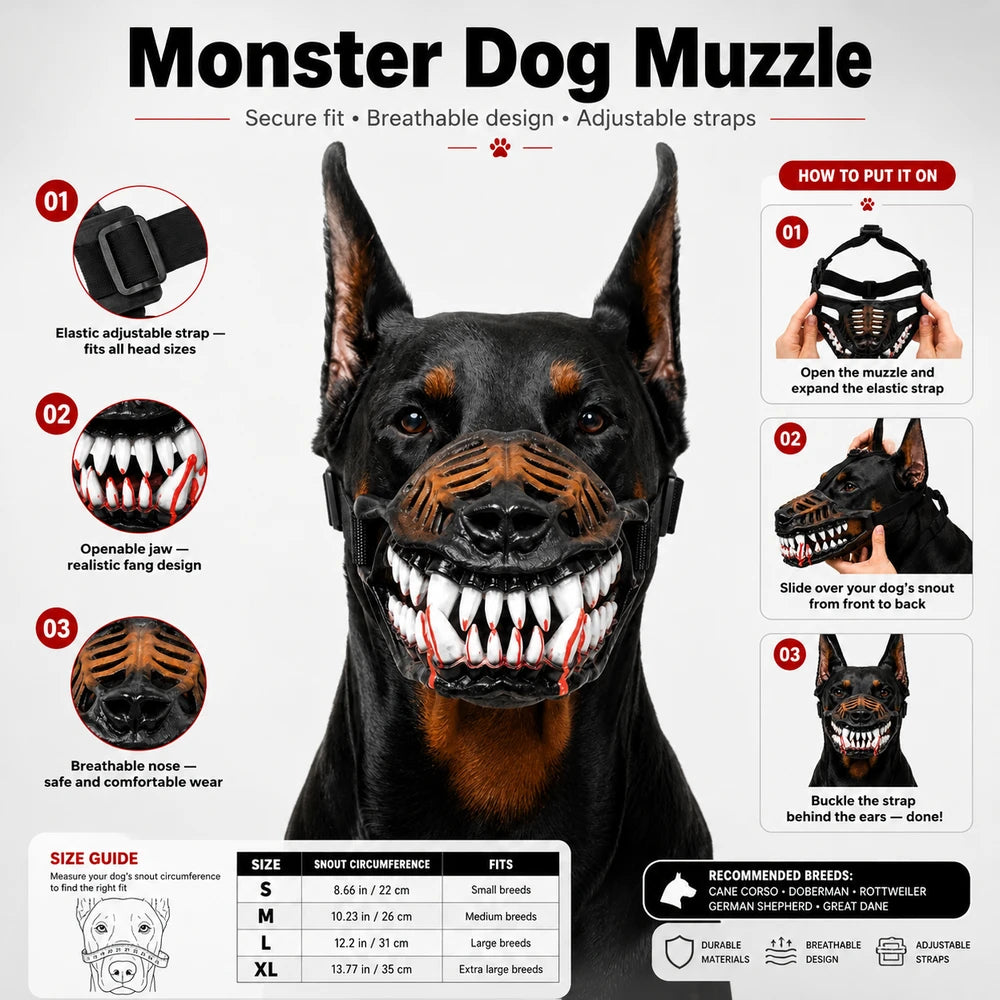 Bloody Dog Costume Mask