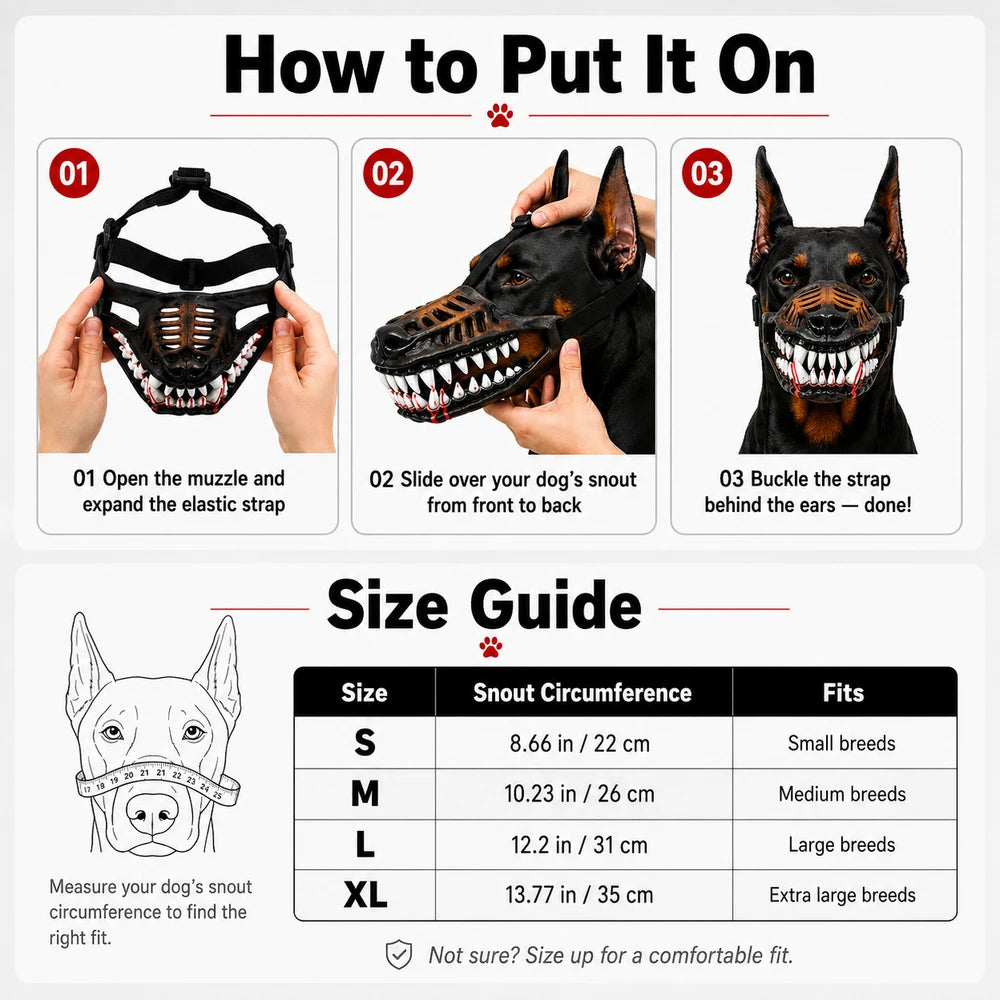 Bloody Dog Costume Mask