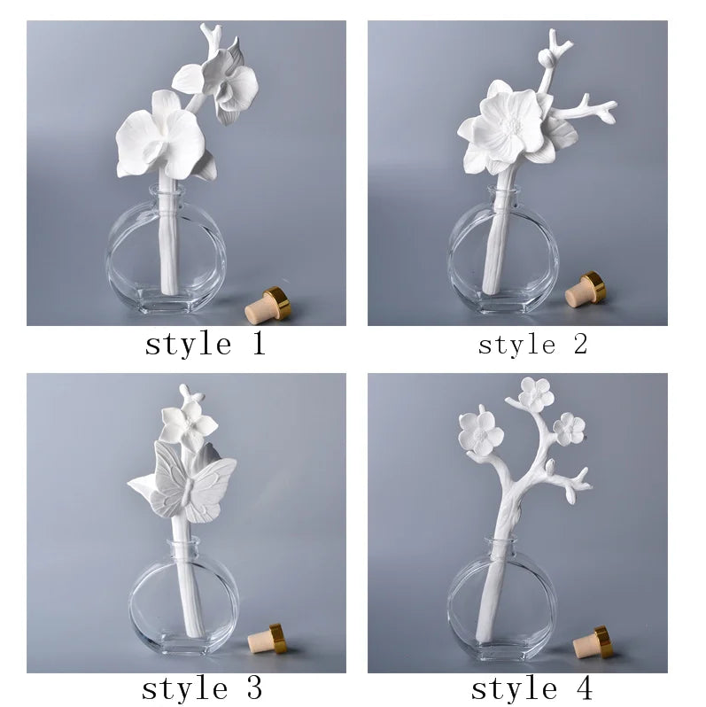 Home Fragrance Decoration, Decorative Accessories,  Ceramic Flower For Interior Fragrance Diffuser