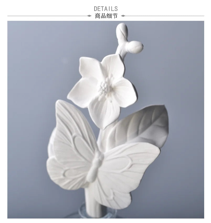 Home Fragrance Decoration, Decorative Accessories,  Ceramic Flower For Interior Fragrance Diffuser