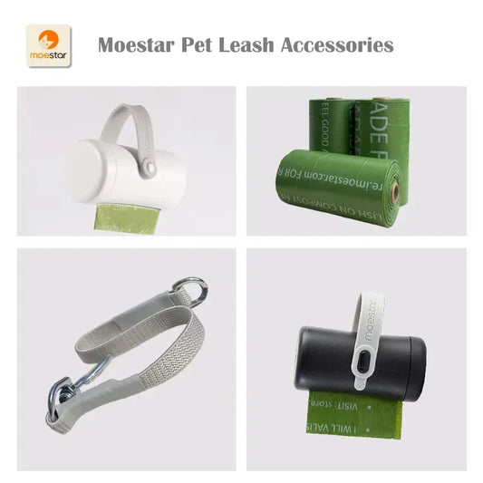 Pet Leash Accessories Pet Poop Bag Dispenser Extension Belt for 2 Pet Replaceable Belt Poop Bags