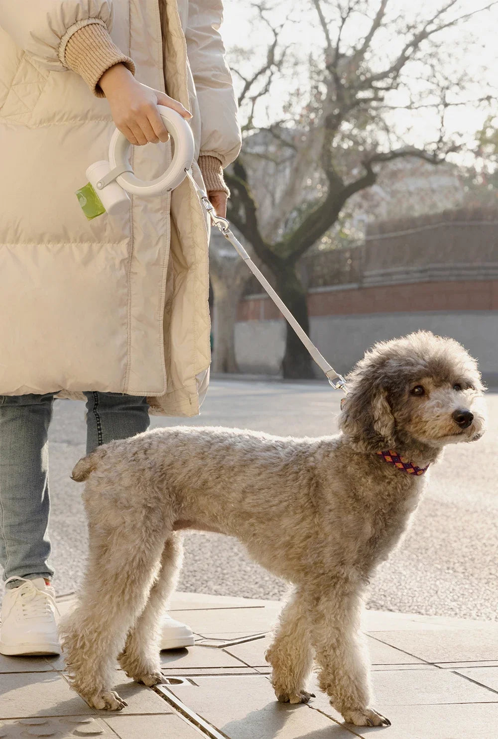 Pet Leash Accessories Pet Poop Bag Dispenser Extension Belt for 2 Pet Replaceable Belt Poop Bags