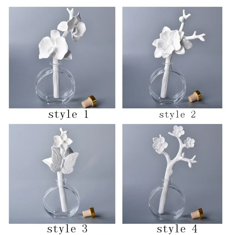 Home Fragrance Decoration, Decorative Accessories,  Ceramic Flower For Interior Fragrance Diffuser