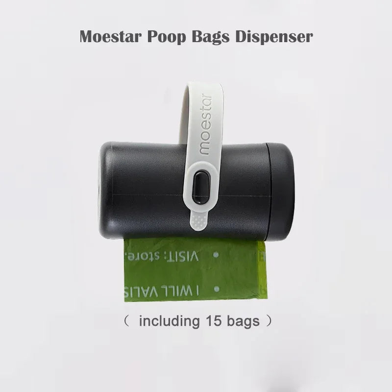 Pet Leash Accessories Pet Poop Bag Dispenser Extension Belt for 2 Pet Replaceable Belt Poop Bags