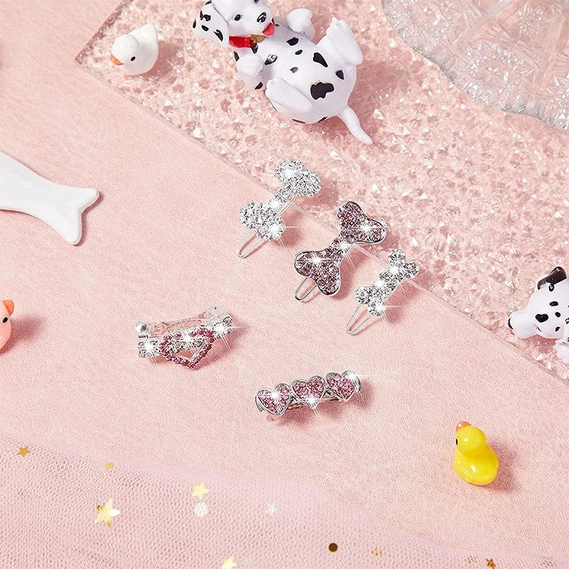 Pet Lovely Hairpins Dog Accessories Pet Dog Bows Hair Clips for Puppy Dogs Cat Yorkie Teddy Hair Grooming Pet Hair Accessories